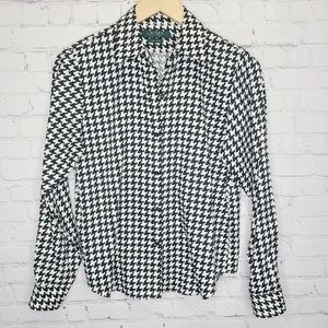 Lauren RL Houndstooth Button Down